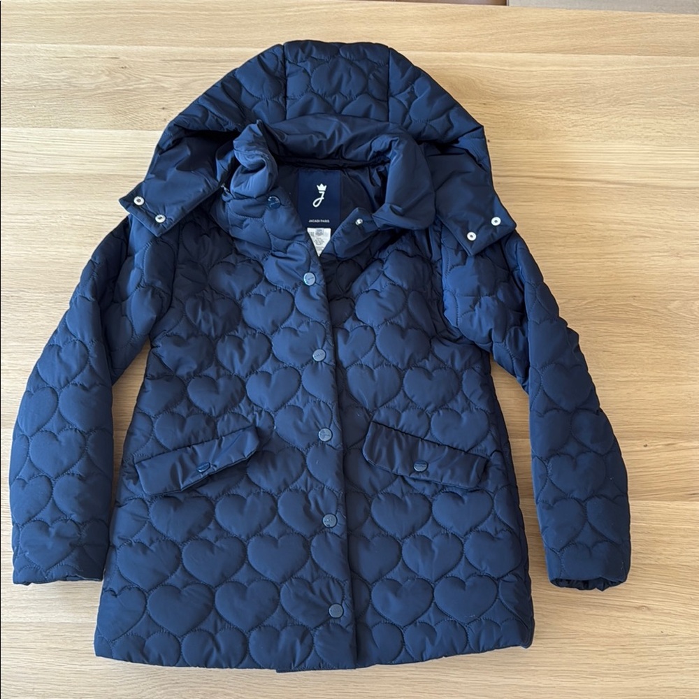 Jacadi Navy Blue Kids Puffer Jacket - 12T